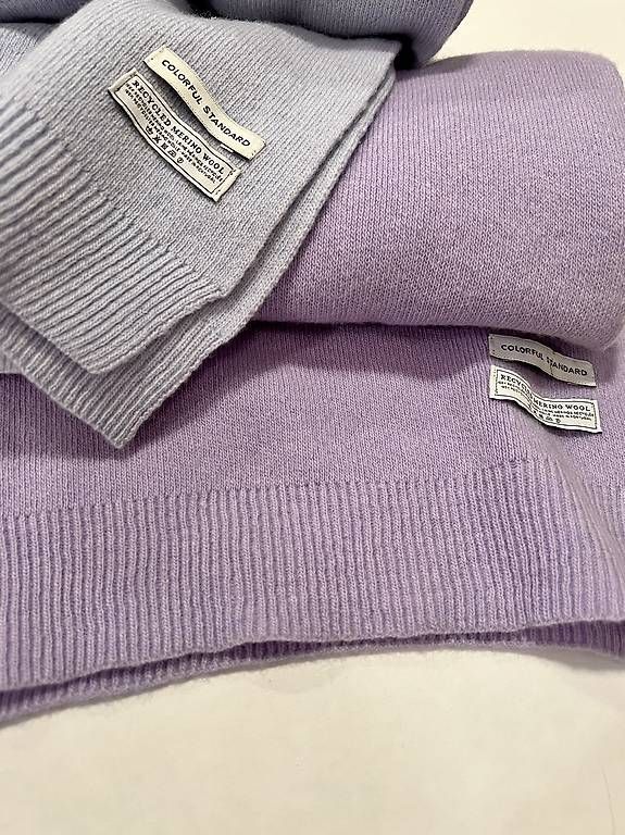 Foulard & Sciarpe: Merino Schal hellblau & Lavendel – Usato da Root venduto da misi04 1