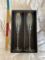 2 Longchamp Cristal D’Arques, Kristallgläser, Champagne