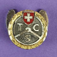 Reversnadel Vintage CH - TCS - Silber (925) evtl. Vergoldet