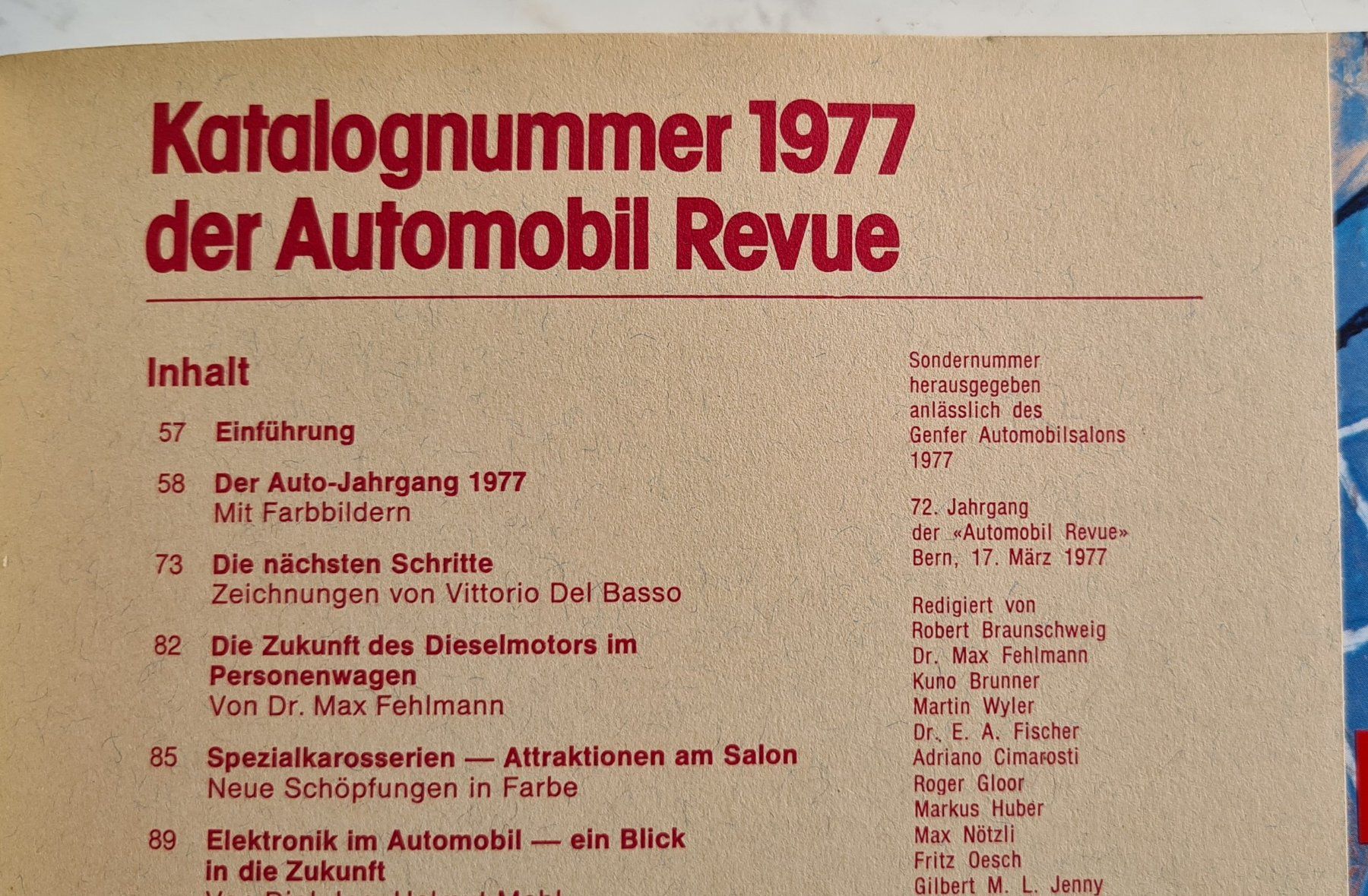 Riviste & Magazine: Automobil Revue 1977 – Usato da Lyss venduto da rochen54 1