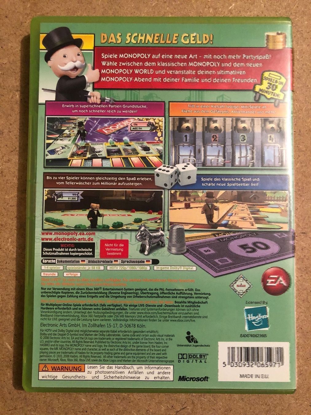 Spiele: Monopoly für Xbox 360 – Gebraucht aus Kestenholz von Mad18 1