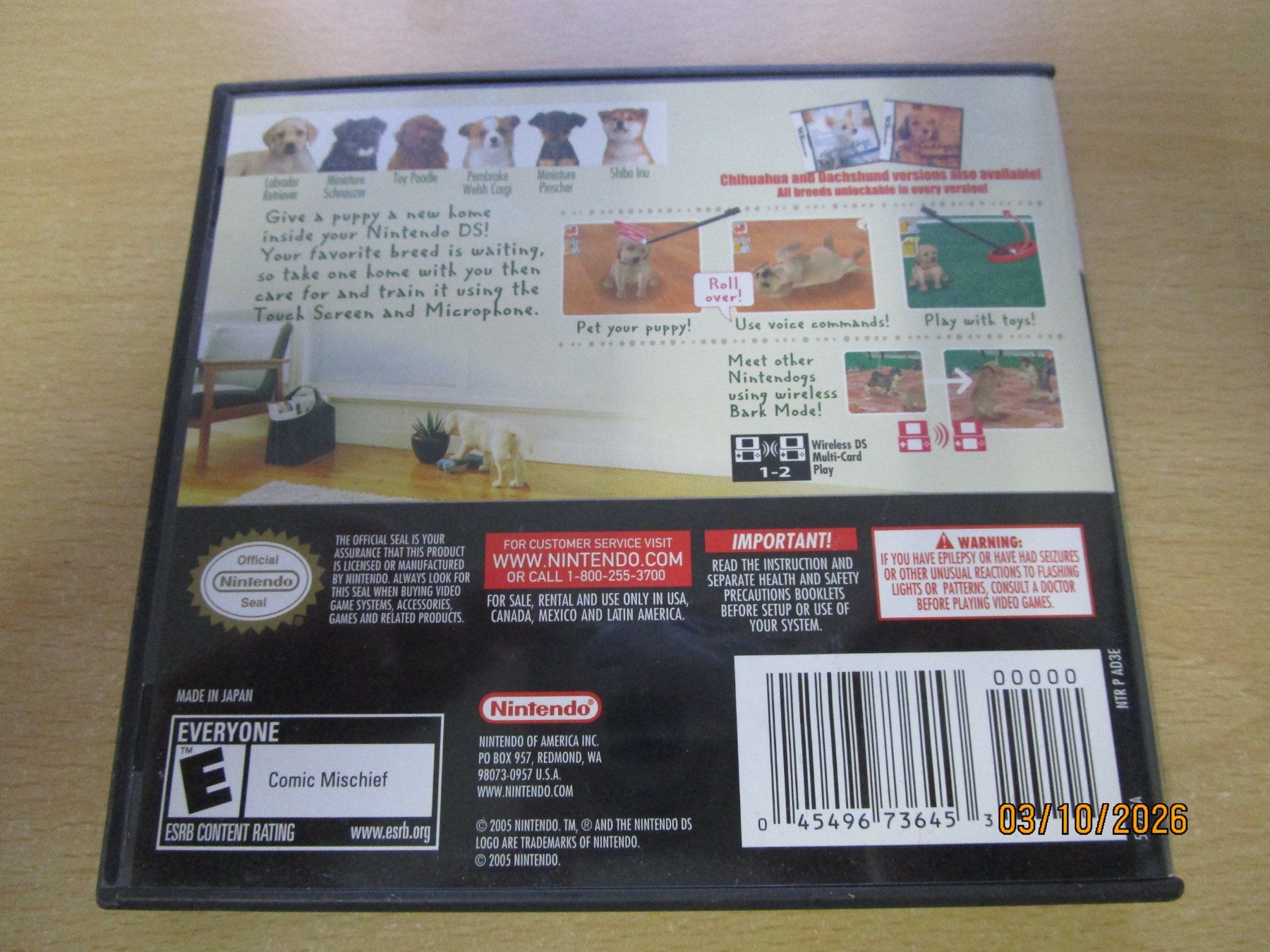 Nintendo Spiele: Nintendogs Lab&Friends Nintendo DS NDS – Gebraucht aus Goldau von agestuffer 1