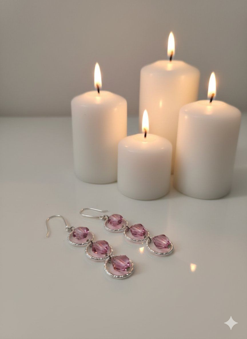 Orecchini pendenti & Orecchini a lobo: Ohrringe aus Swarovski Perlen Rose – Nuovo (secondo la descrizione) da Dietikon venduto da Eleda 1