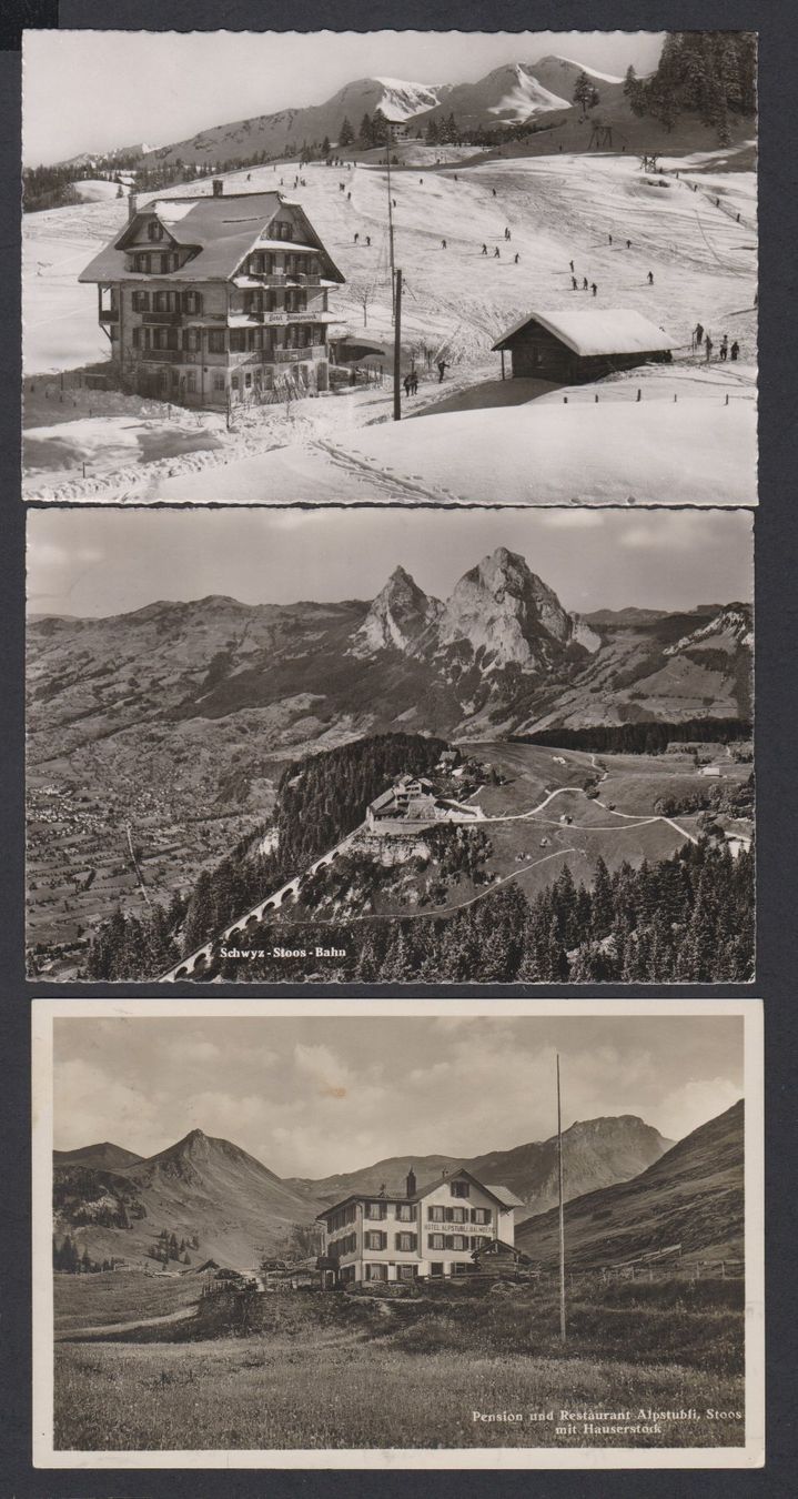 Cartoline postali: Stoos   SZ   :   3 alte Ansichtskarten – Usato da Vitznau venduto da Ropaku