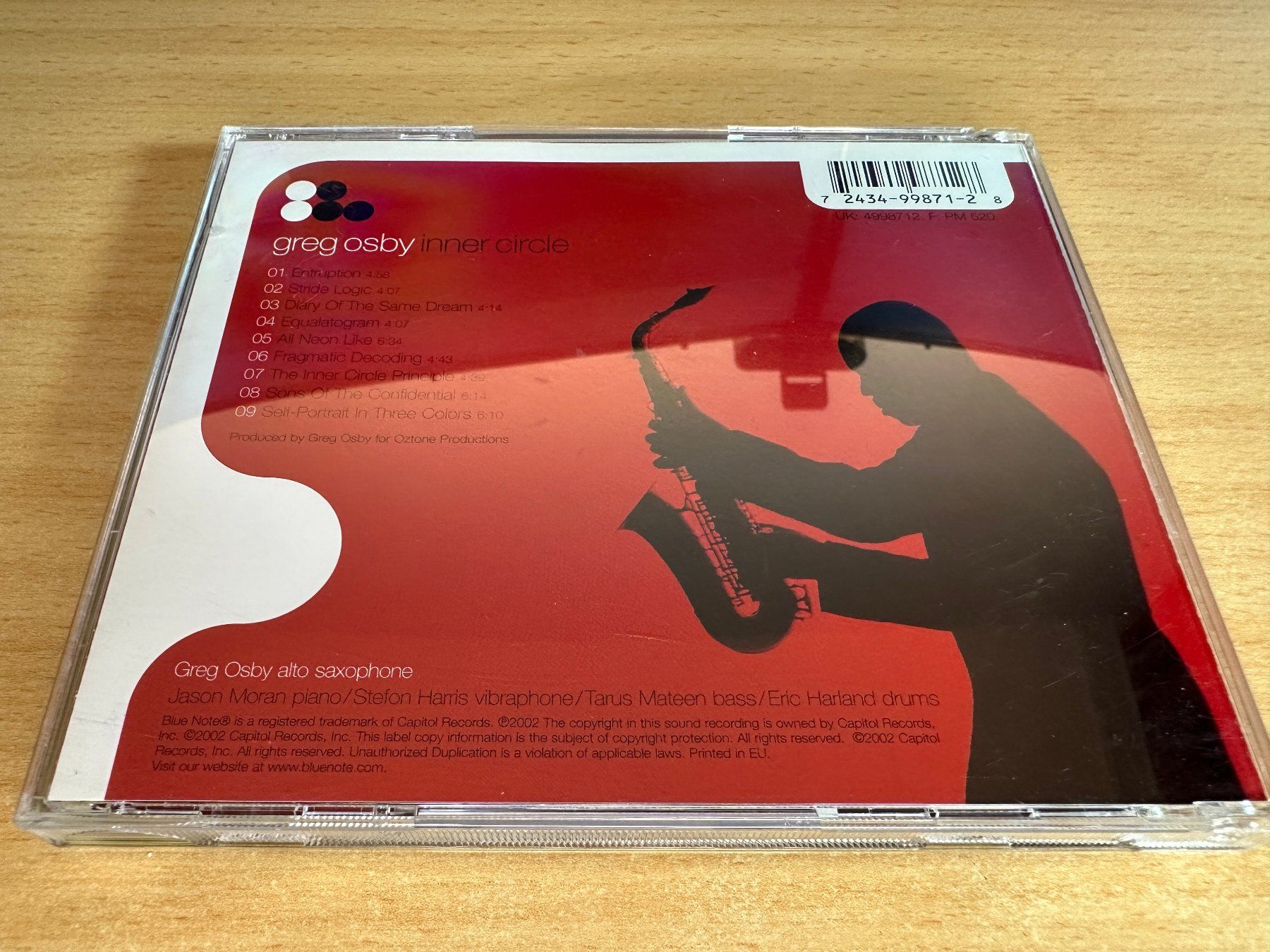CDs: Greg Osby – Inner Circle – Gebraucht aus Rikon im Tösstal von Alpenmutz 1