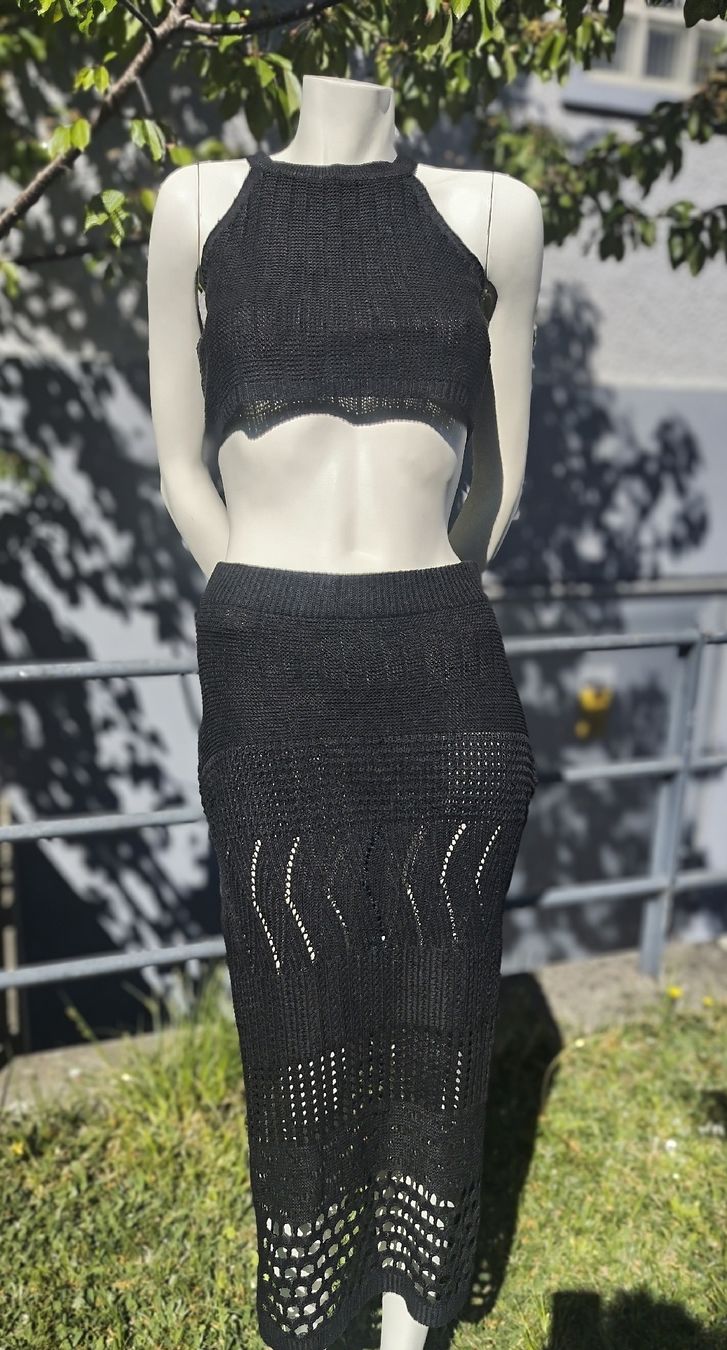 Vestiti: Strick Set , Top und Rock, schwarz, Gr.S – Nuovo (secondo la descrizione) da STEFFISBURG venduto da Sumerstorm