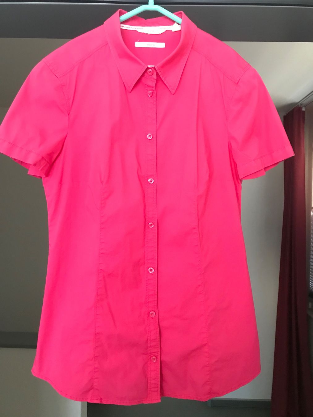 Esprit Blusen: Esprit Sommerbluse Pink Gr. 38 Kurzarm tailliert Baumwoll... – Neu (gemäss Beschreibung) aus Sirnach von primo.si