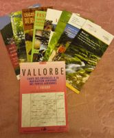 Konvolut Vallorbe Karten und prospekte