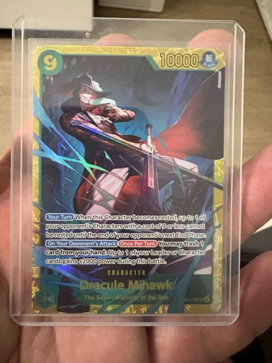 Bandai Carte collezionabili: Mihawk op14-119 SEC N/M English – Nuovo (secondo la descrizione) da Kaltbrunn venduto da Mr_Alboss