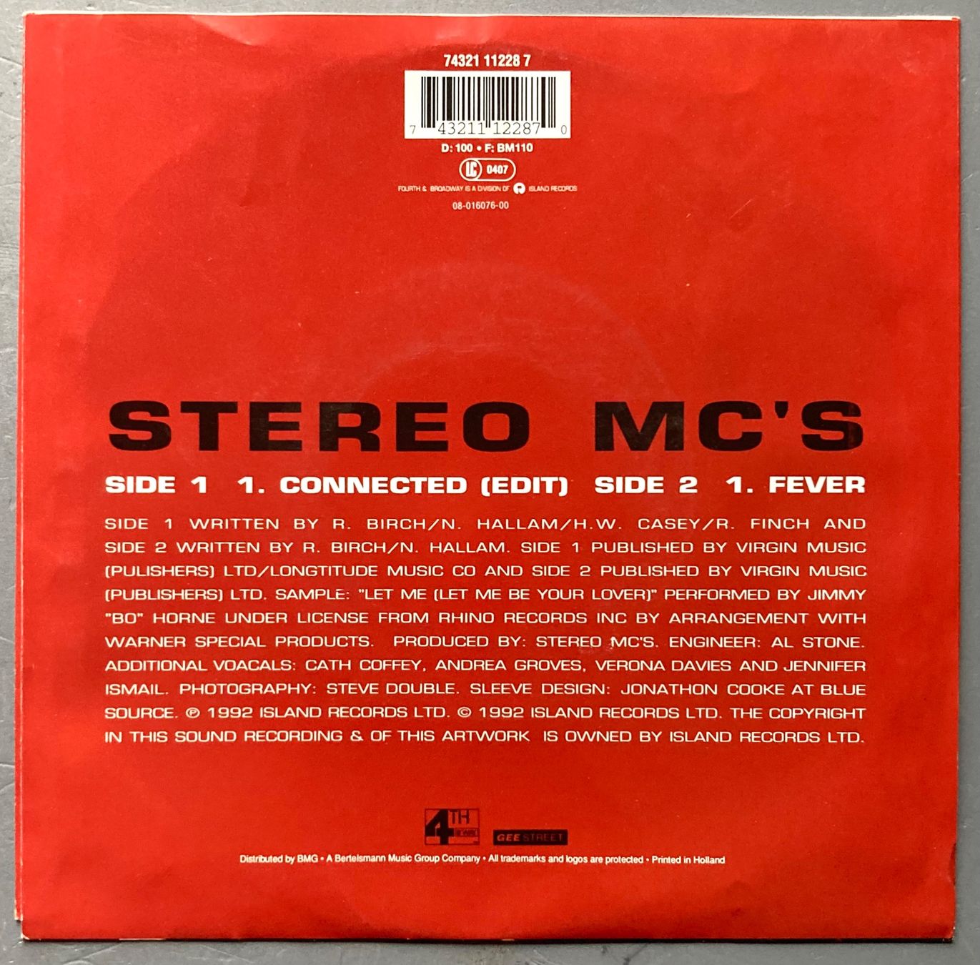 Schallplatten: STEREO MC'S - CONNECTED – Gebraucht aus Poliez-Pittet von Newtown-Records 1