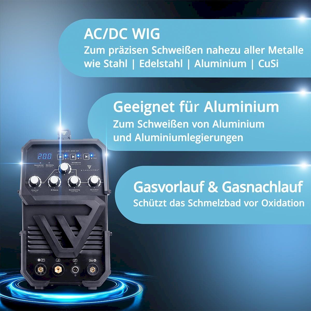 Saldatori: STAHLWERK AC/DC WIG 200 ST IGBT – Nuovo e nell'imballaggio originale da Bottighofen venduto da zaap 2