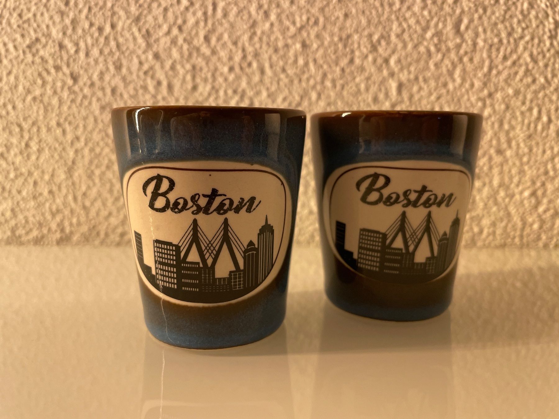 Bicchieri: 2 Schnapsgläser - Boston-Skyline – Usato da Zürich venduto da plumita 1