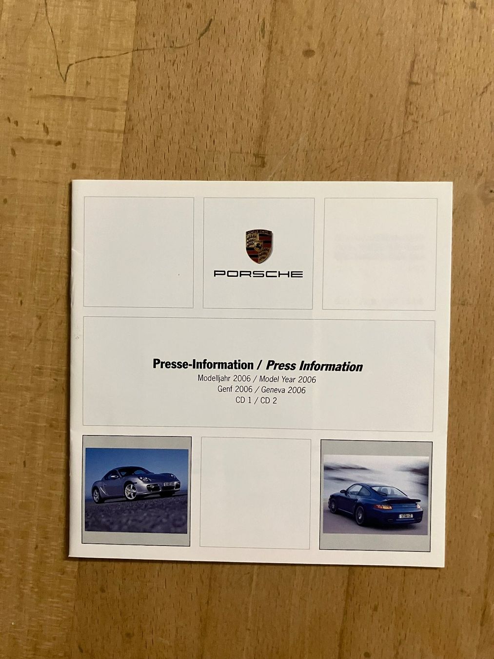 CD: CD + prospectus PRESSE-INFORMATION PORSCHE modèles 2006 – Nuovo (secondo la descrizione) da Cortaillod venduto da car_f6v6