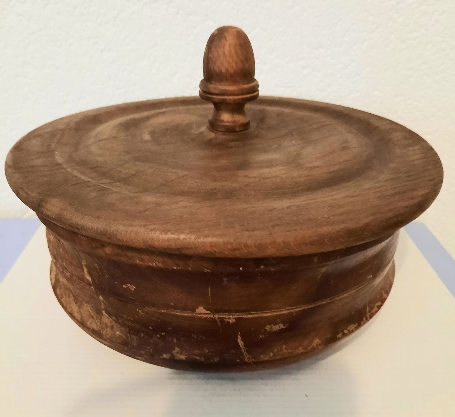 Pentole: Alter Holz Topf mit Deckel - Durchmesser aussen max. 26cm – Usato da Steffisburg venduto da pbe_k9mp 4