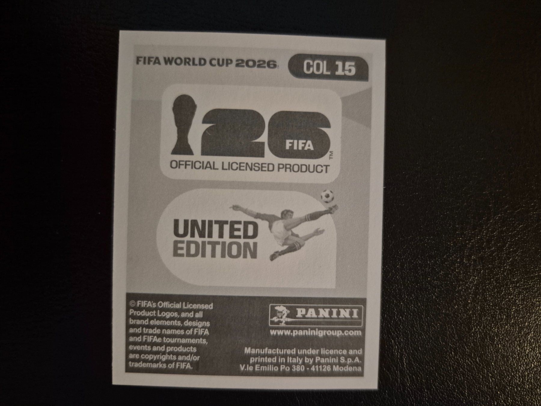 Panini Sammelbilder & Trading cards: Panini WM 26 COL 15 – Neu (gemäss Beschreibung) aus Rorschacherberg von AJ3108 1