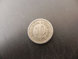 Serbien 10 Para 1912