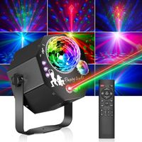 4 1 Disco Partylicht Discokugel Musikgesteuerte DJ Licht
