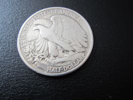 Original SILVER HALF DOLLAR, 1943, Walking Liberty