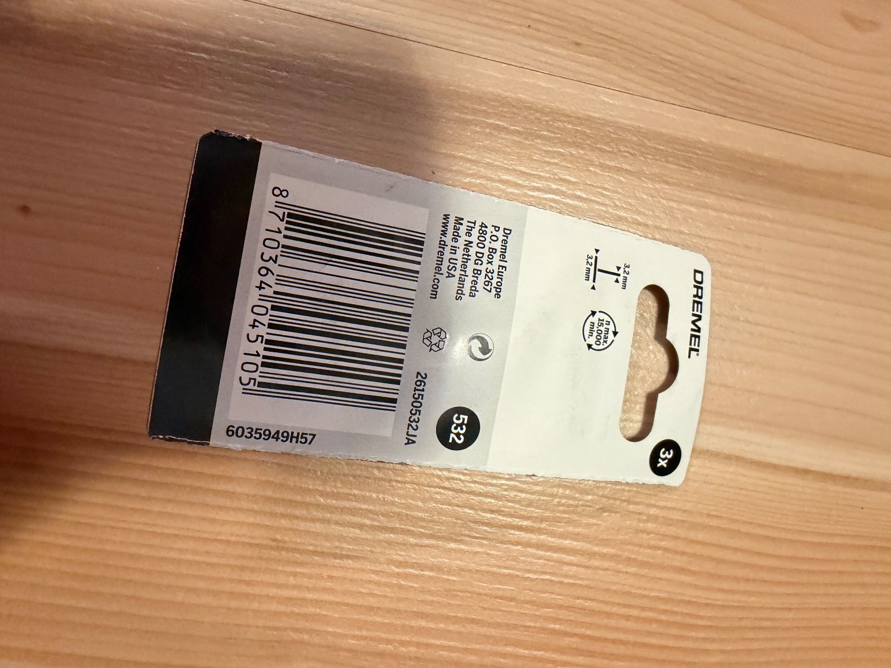 Dremel Tutti gli attrezzi: Dremel 532 Edelstahlbürste 3,2mm – Usato da Amriswil venduto da Trivet 1