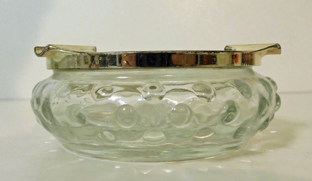Produktbild von Aschenbecher Glas Mit Deckel Außen Schwer Glasaschenbecher Ascher Rund