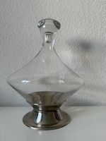 Antiker Glas Dekanter mit Sockel, top Zustand!