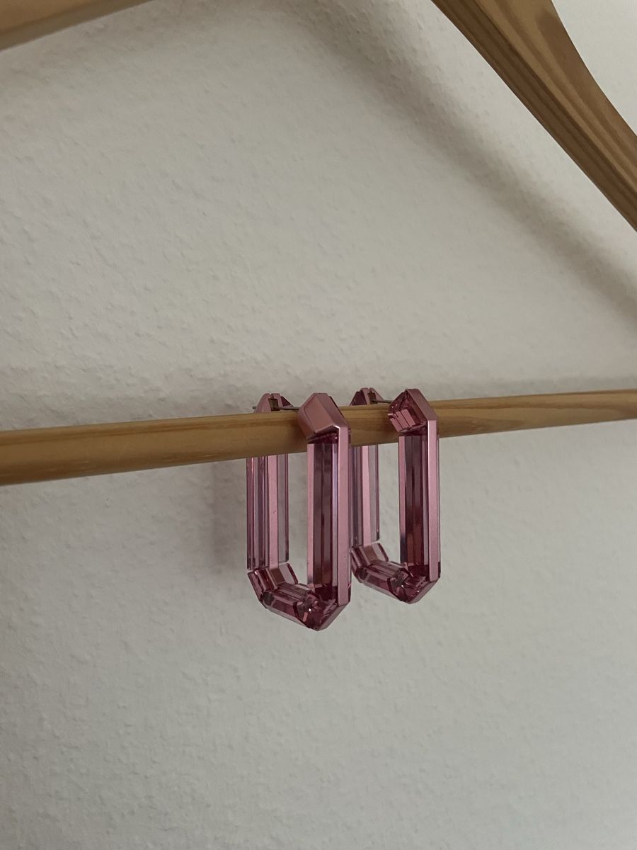 Swarovski Orecchini pendenti & Orecchini a lobo: Swarovski Kreolen rosa – Nuovo (secondo la descrizione) da Olten venduto da mic_b5c2 2