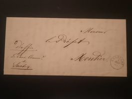1861.LETTRE OFFICIELLE FRANCHE DE PORT PARTIE DE CHÂTELAT JU