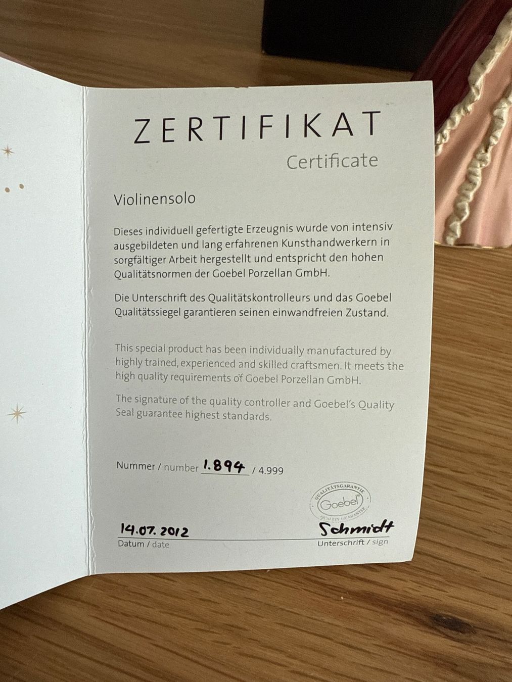Statuette: Goebel Engel mit Geige 2012 – Nuovo (secondo la descrizione) da Sarmenstorf venduto da Nathaliie_21 2