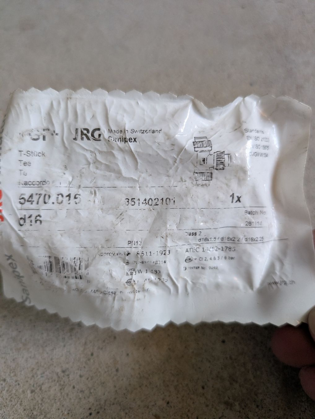 Rohre & Schläuche: Diverses Sanipex Material – Neu (gemäss Beschreibung) aus Kirchdorf BE von Lersius 6