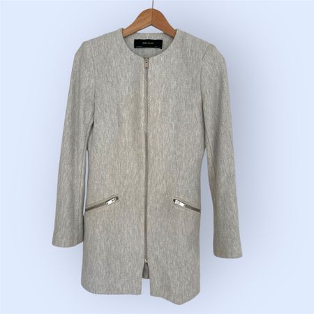 GREY COAT XS-S FROM ZARA