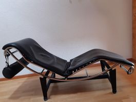 Chaise Longue LC4 / Le Corbusier Style Black Excellent Cond.