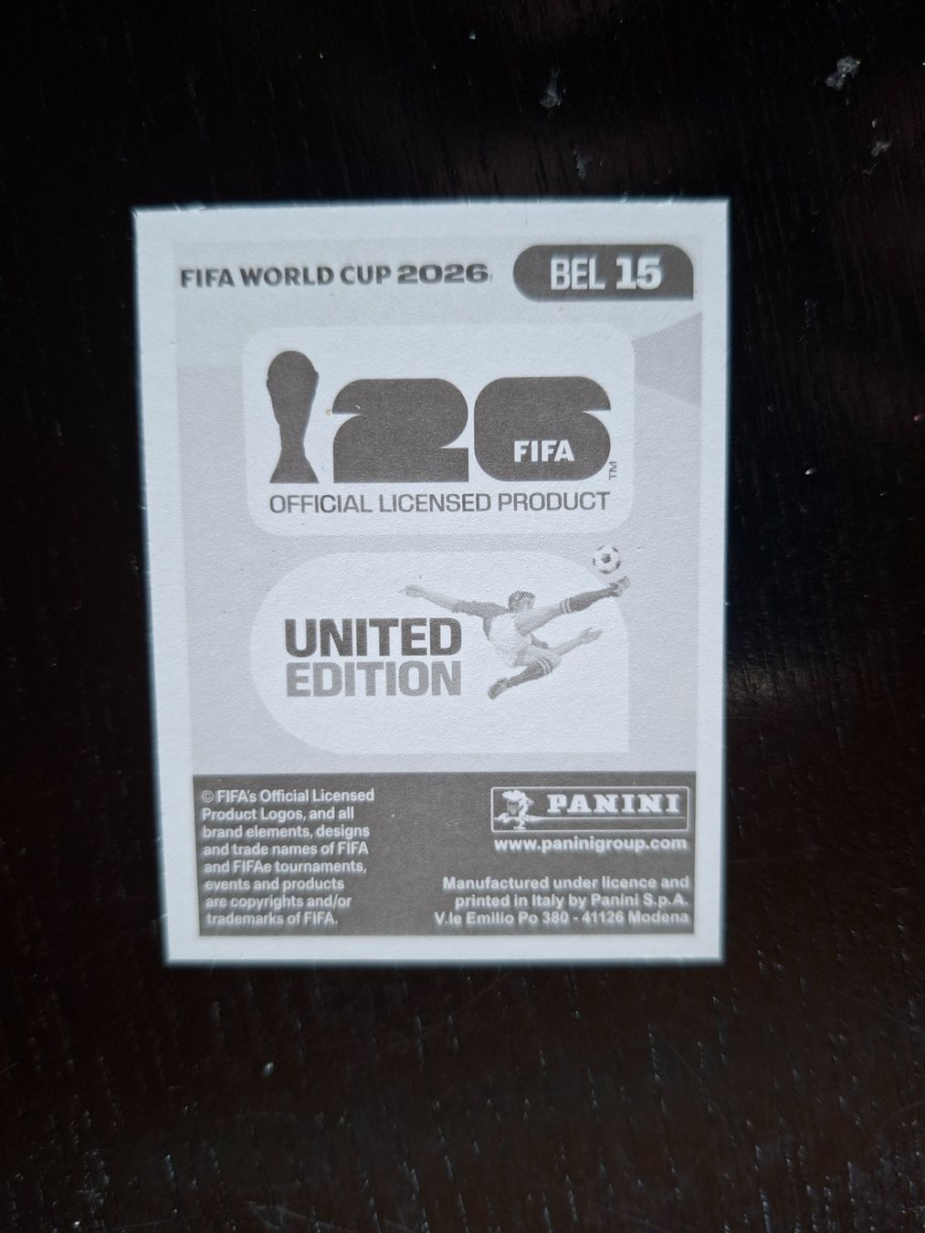 Panini Carte collezionabili: Panini FIFA 2026 BEL 15 – Nuovo (secondo la descrizione) da Erlinsbach venduto da pfunky 1