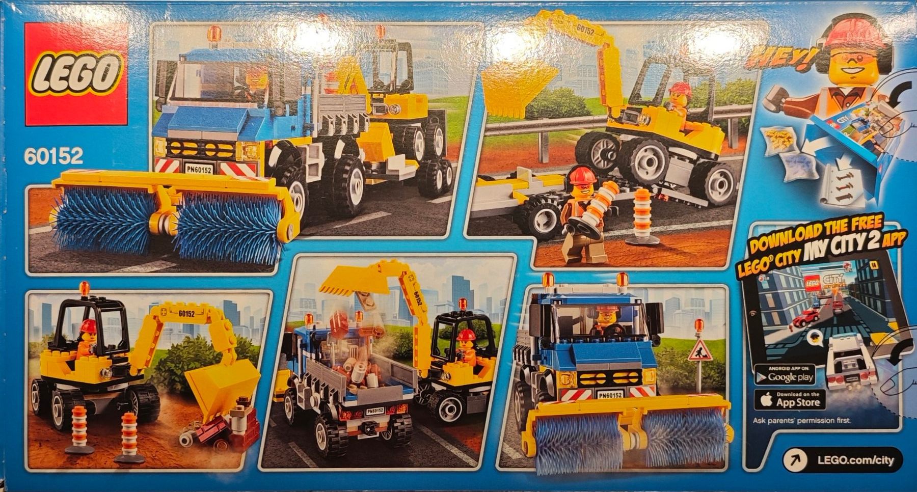 Lego Baukästen: LEGO 60152 Sweeper & Excavator, Neu & OVP – Neu und originalverpackt aus Pfaffhausen von seppentony