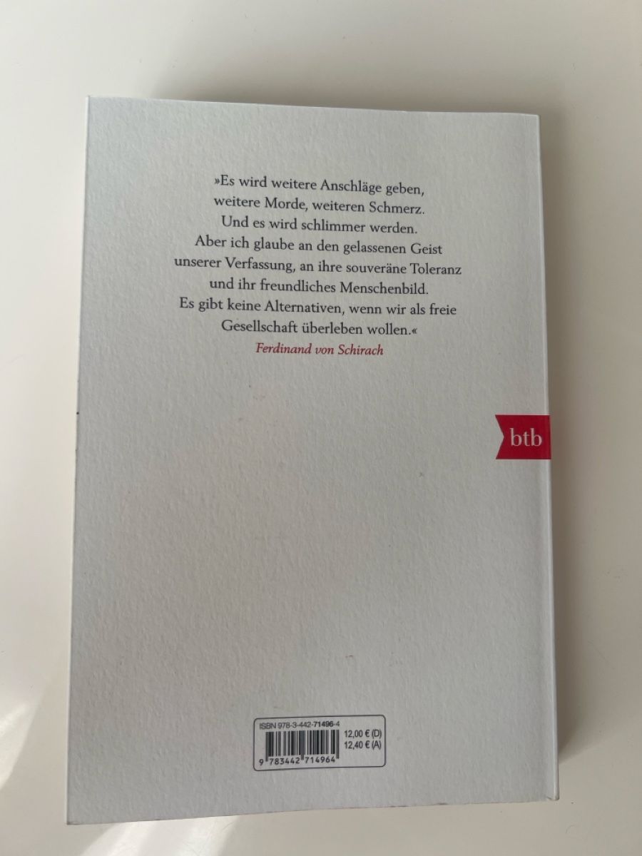 Bücher: Buch Terror - Ferdinand von Schirach – Gebraucht aus Seon von lar_9mn9 1