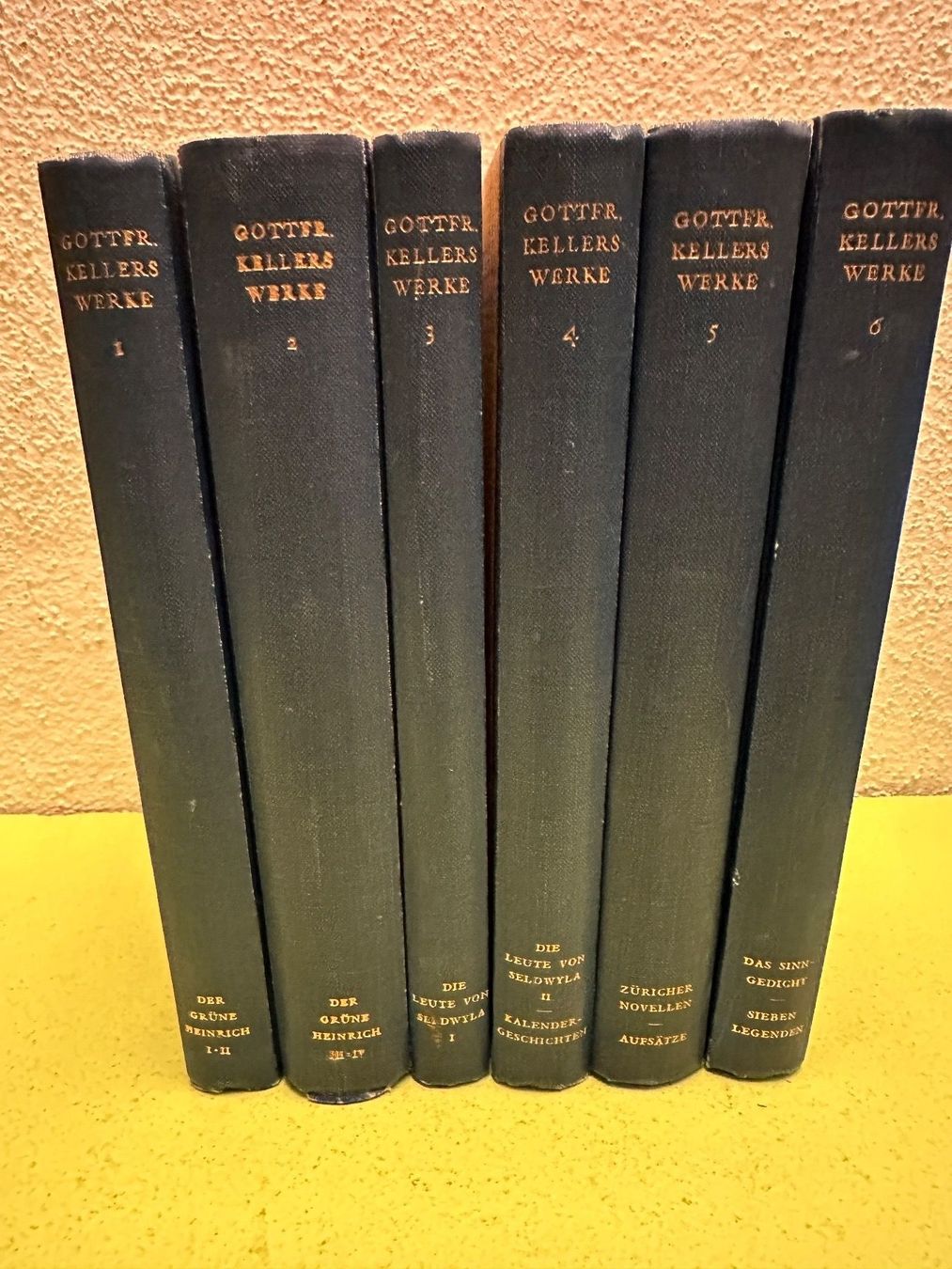 Libri: Gottfried Keller: Gottfried Kellers Werke. 6 Bde. – Usato da Zürich venduto da allp