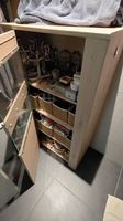 Meuble Etagères avec porte vitrée
