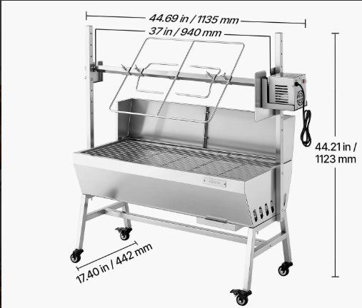 Griglie: Profi Spanferkel Grill Edelstahl, NEU, robust & sofort! – Nuovo e nell'imballaggio originale da Bünzen venduto da Turbolino5 2
