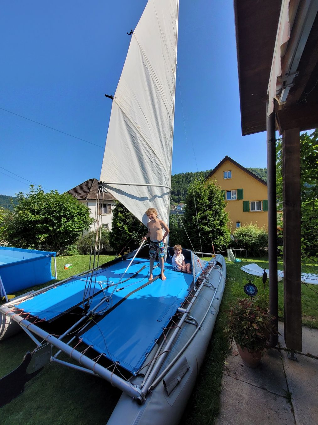 Barche: Beachcat Katamaran 5 m mit 2 Segeln & Schiffsausweis – Usato da Nussbaumen AG venduto da Martinfal 1