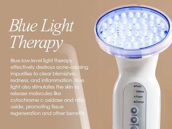 Facial Blue LED+ Acne Light Therapy | 415nm Blue Photon LED (Neu und ...