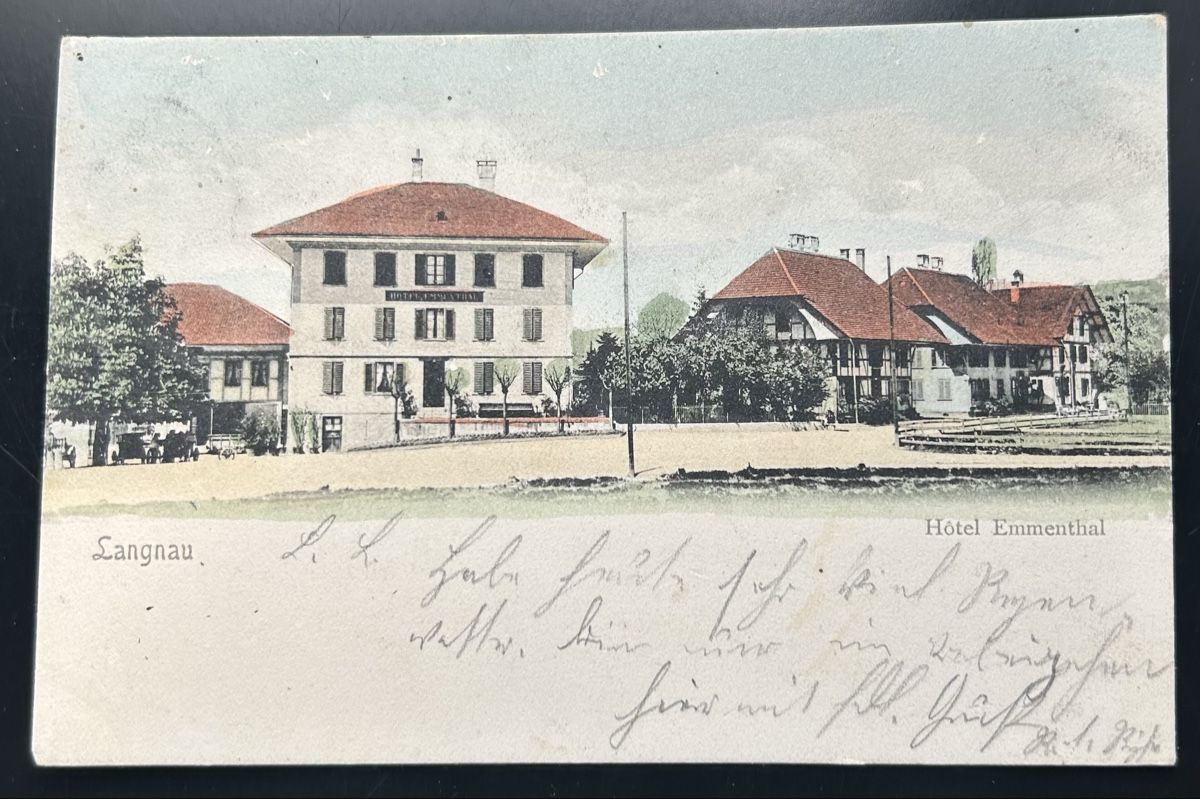 Cartoline postali: Langnau Hotel Emmental  – Usato da Horw venduto da Tellbub