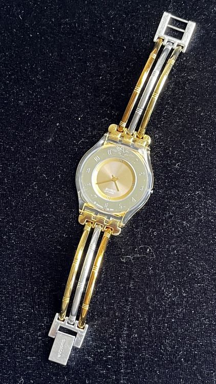 Swatch Montres: Swatch Damenuhr, Gold/Silber, elegantes Design – D'occasion à Grenchen par chththl 8