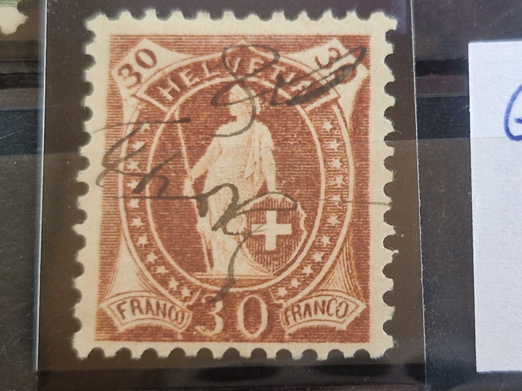 Alle Briefmarken: Stehende Helvetia, gute Stücke, ab 1.- – Gebraucht aus Burgdorf von Glossy01 2