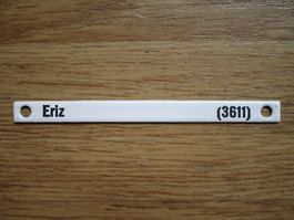 Kleines antikes Emailschild Eriz wohl von der Post