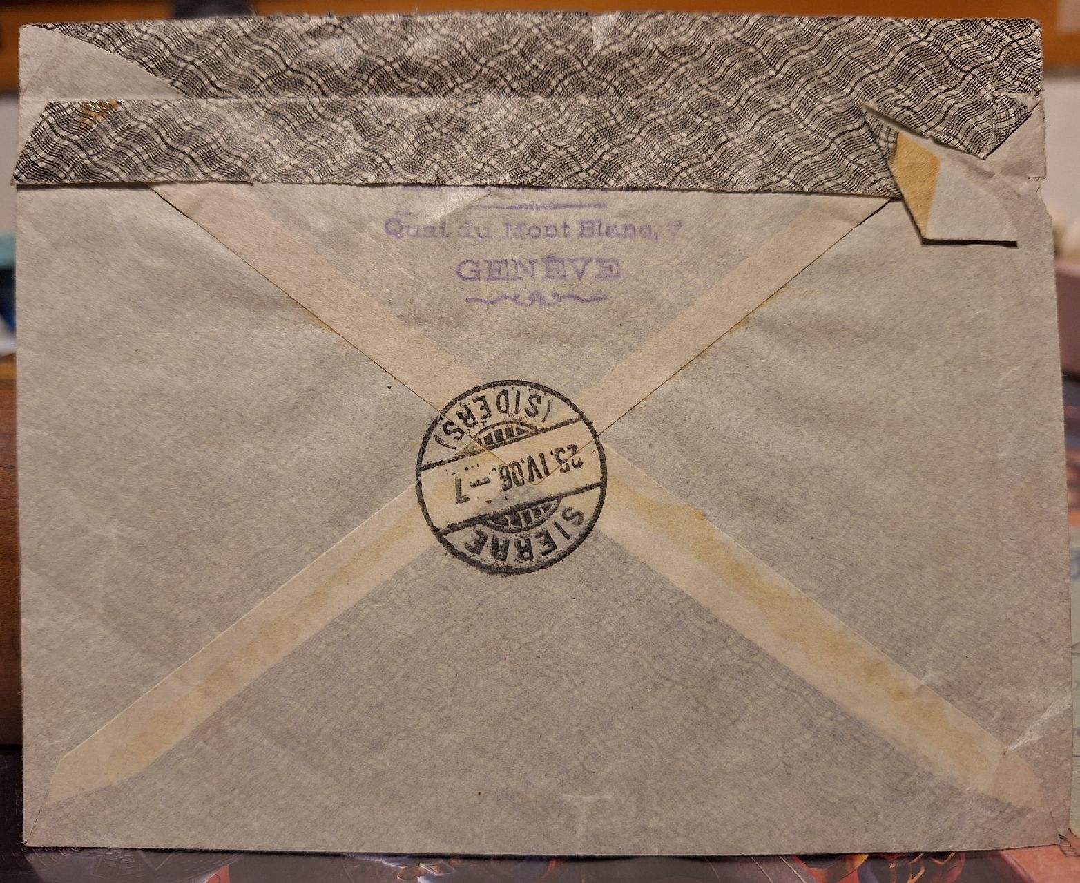 Tutti i francobolli: Wertzifferbrief 1906 Geneve - Valais  – Usato da Balgach venduto da SIMEON27 2