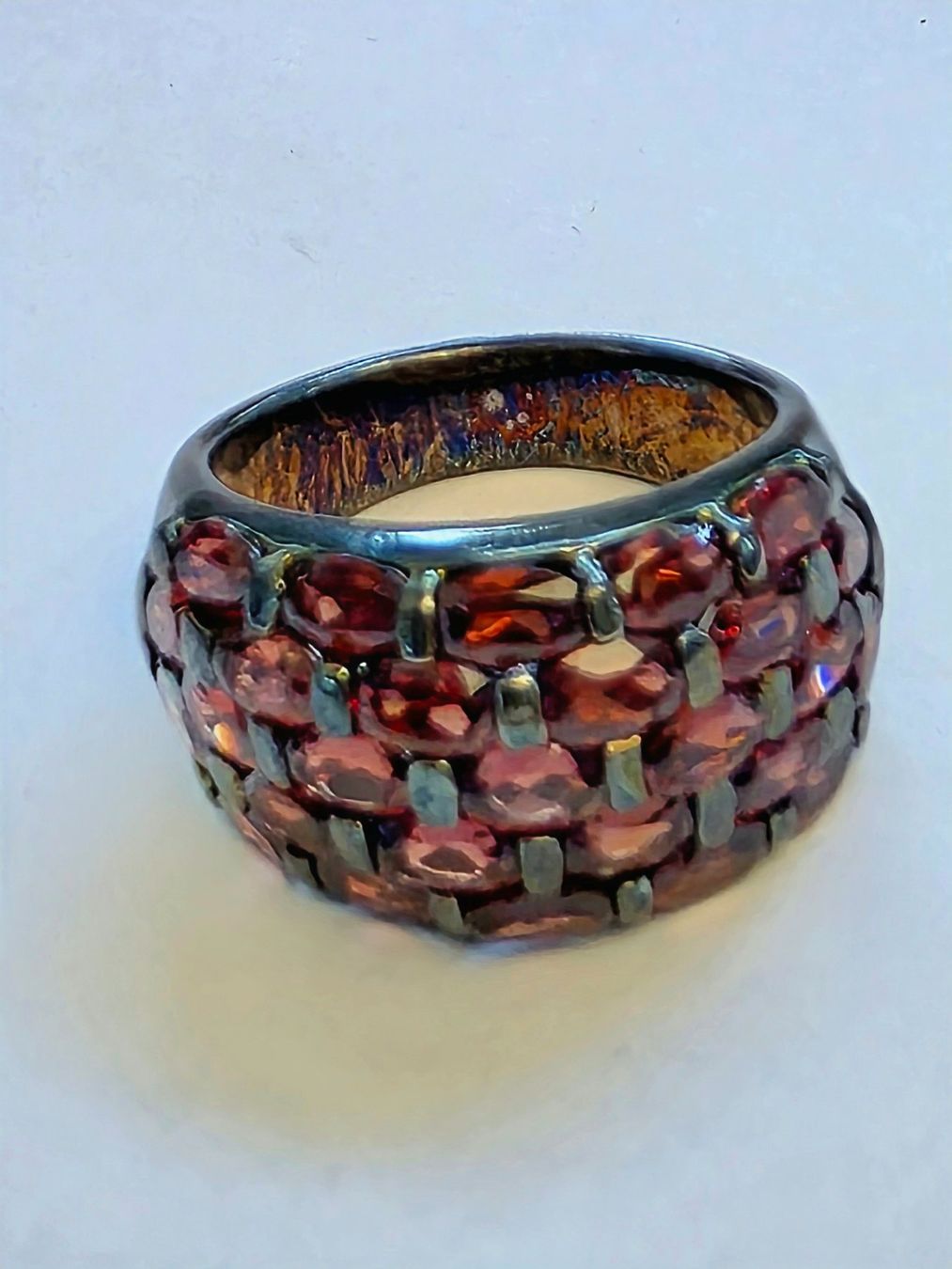 Anelli: Ring Granat oval Silber 925 Grösse 63 Neu – Nuovo (secondo la descrizione) da Zürich venduto da Bieter04 4
