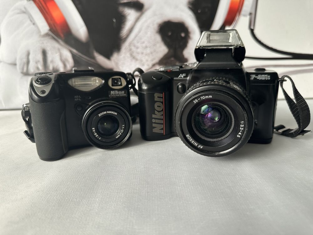 Nikon D500 Appareil Photo Vintage Nikon F401s Avec Objectif 35-70 Mm