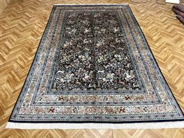 Seidenteppich XL 278*178cm handgeknüpft neuwertig Luxus