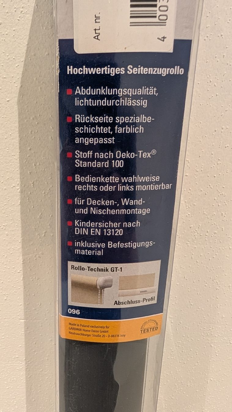 Rideaux: Abdunklungsrollo / Rolladen / Storen 142cm x 180cm – Neuf avec emballage d'origine à Volketswil par mar_c5pv 4