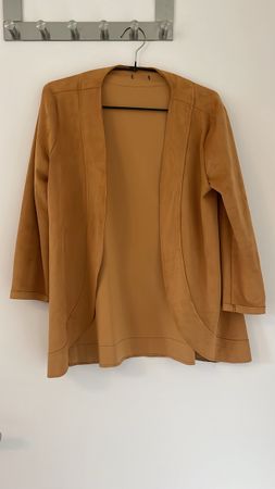 Velours- Blazer Gr S gelb