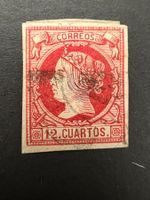 Spanien 1860/1861 12 Cuartos Isabel II (2141)